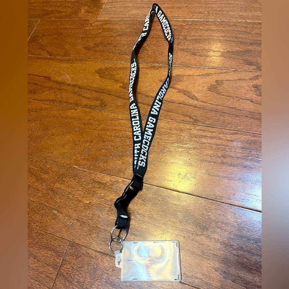 South Carolina Gamecock Lanyard ID Card Case